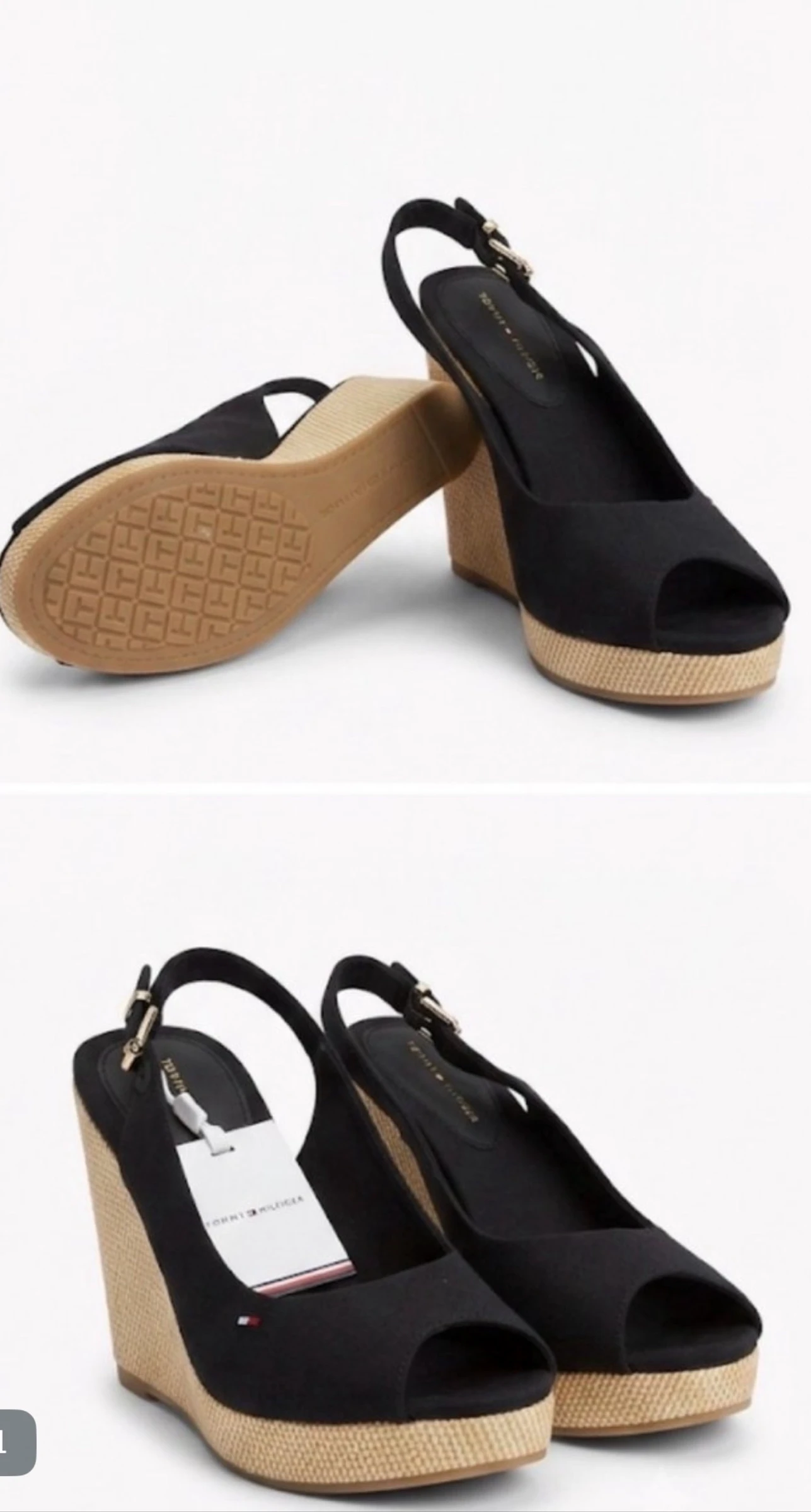 Tacones Tommy Hilfiger Negros